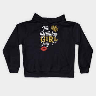 Queen The Birthday Girl July 1st Shirt Kids Hoodie